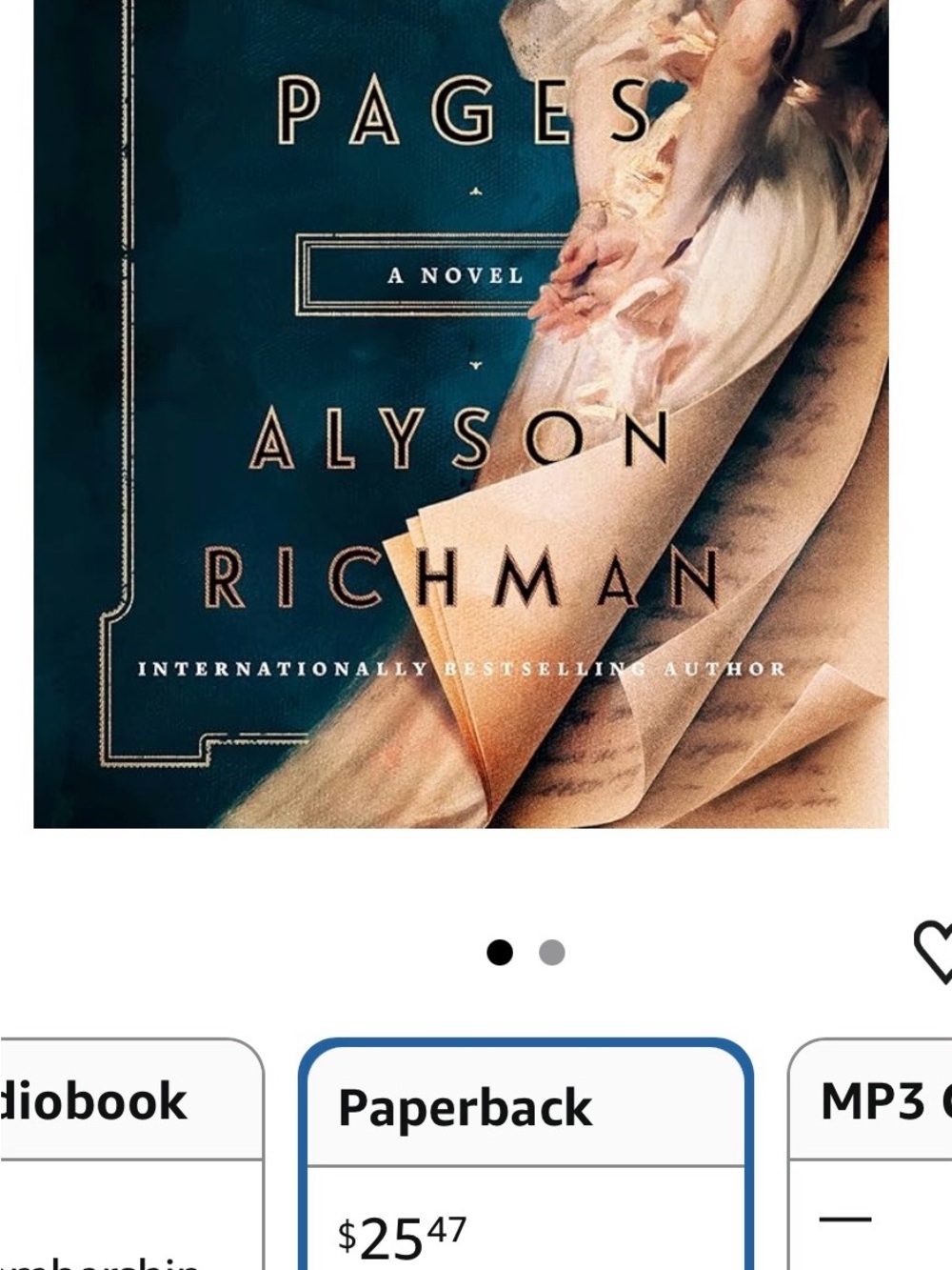 Paperback Novel - The Missing Pages by
Alyson Richmond